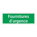 Fournitures d'urgence