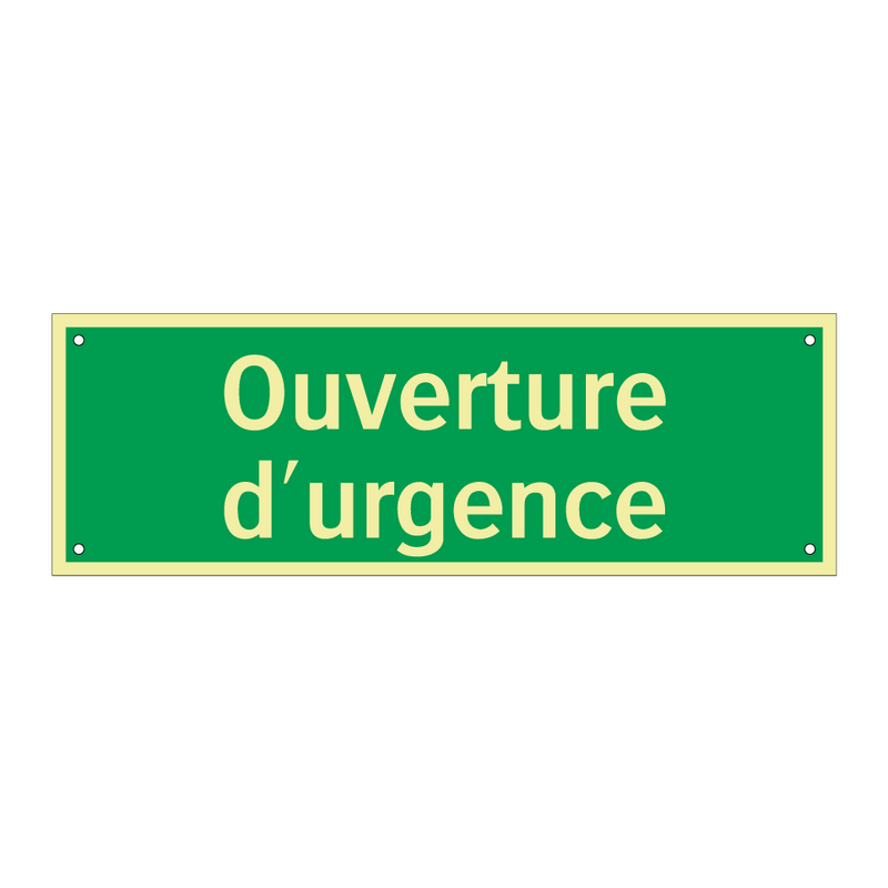 Ouverture d'urgence