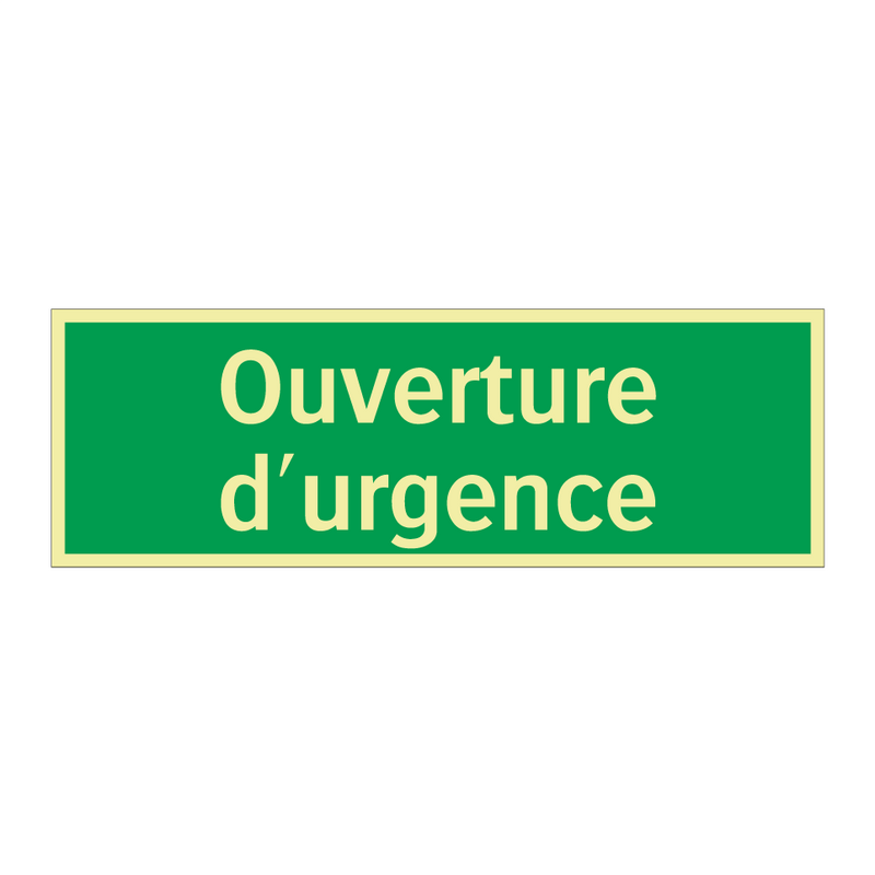 Ouverture d'urgence