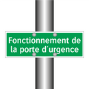 Fonctionnement de la porte d'urgence