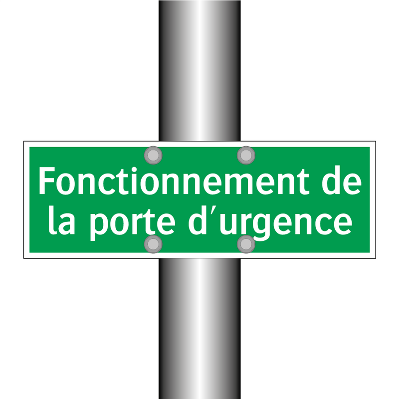 Fonctionnement de la porte d'urgence
