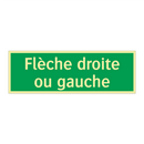Flèche droite ou gauche
