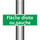 Flèche droite ou gauche