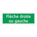 Flèche droite ou gauche