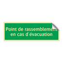 Point de rassemblement en cas d'évacuation