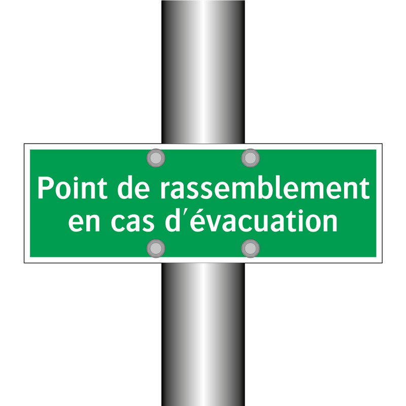 Point de rassemblement en cas d'évacuation