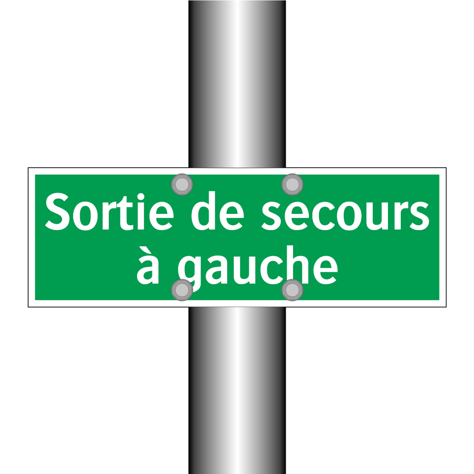 Sortie de secours à gauche