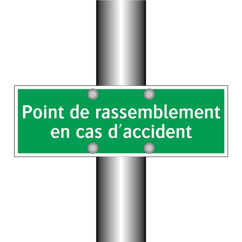 Point de rassemblement en cas d'accident