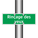 Rinçage des yeux