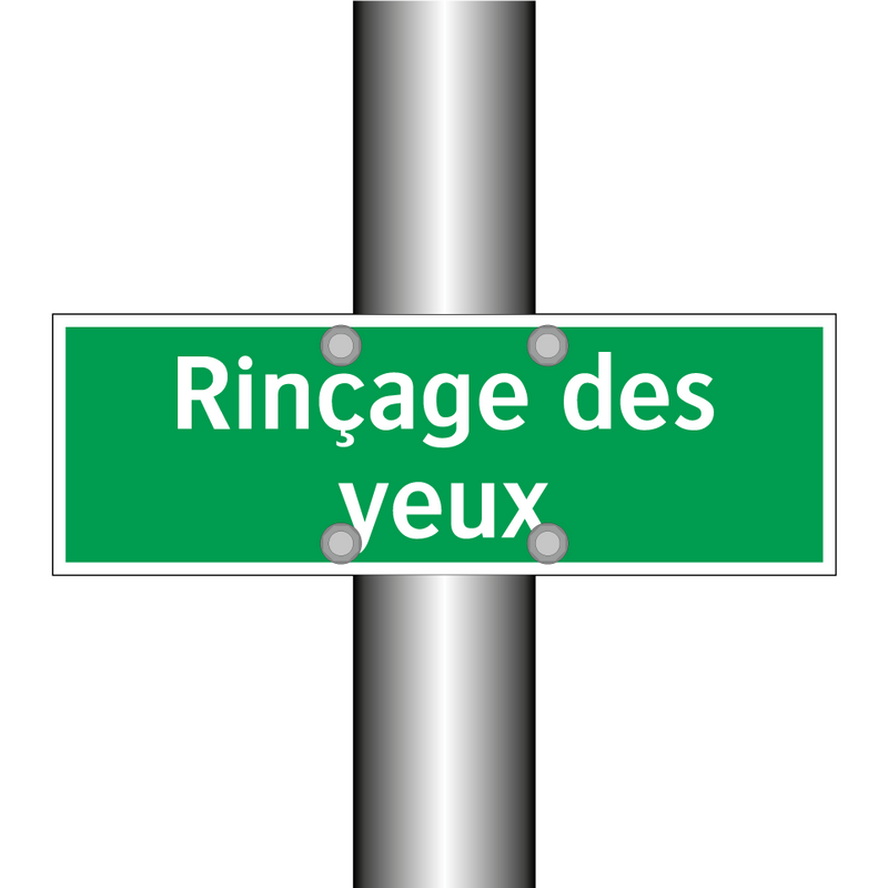 Rinçage des yeux