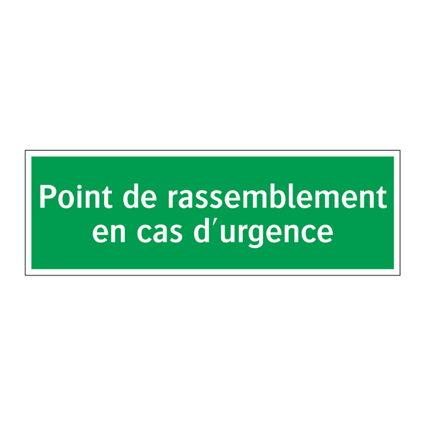 Point de rassemblement en cas d'urgence