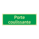 Porte coulissante