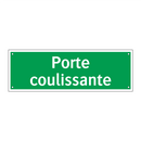 Porte coulissante
