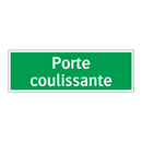 Porte coulissante