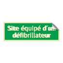 Site équipé d'un défibrillateur