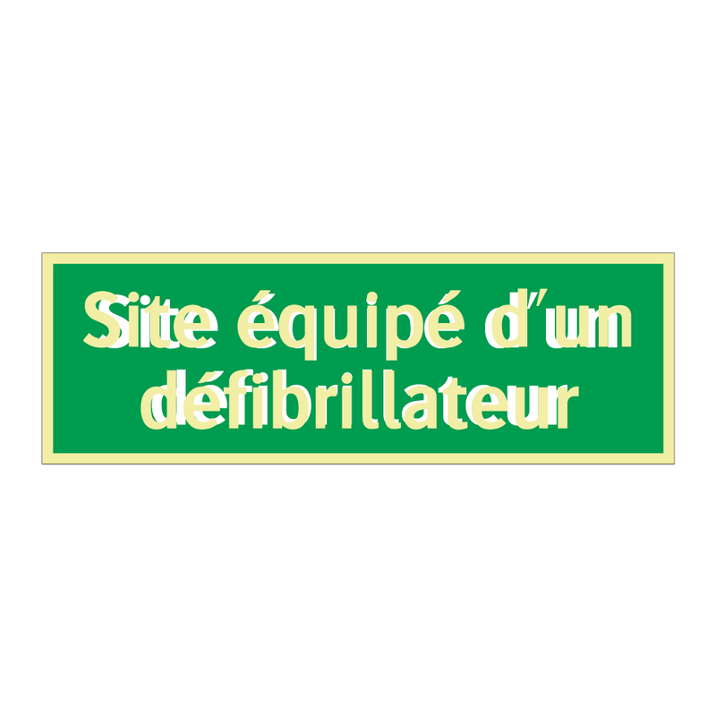 Site équipé d'un défibrillateur