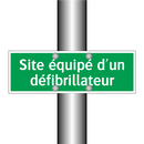 Site équipé d'un défibrillateur