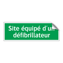 Site équipé d'un défibrillateur