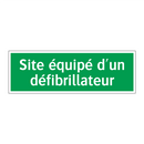 Site équipé d'un défibrillateur