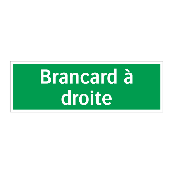 Brancard à droite