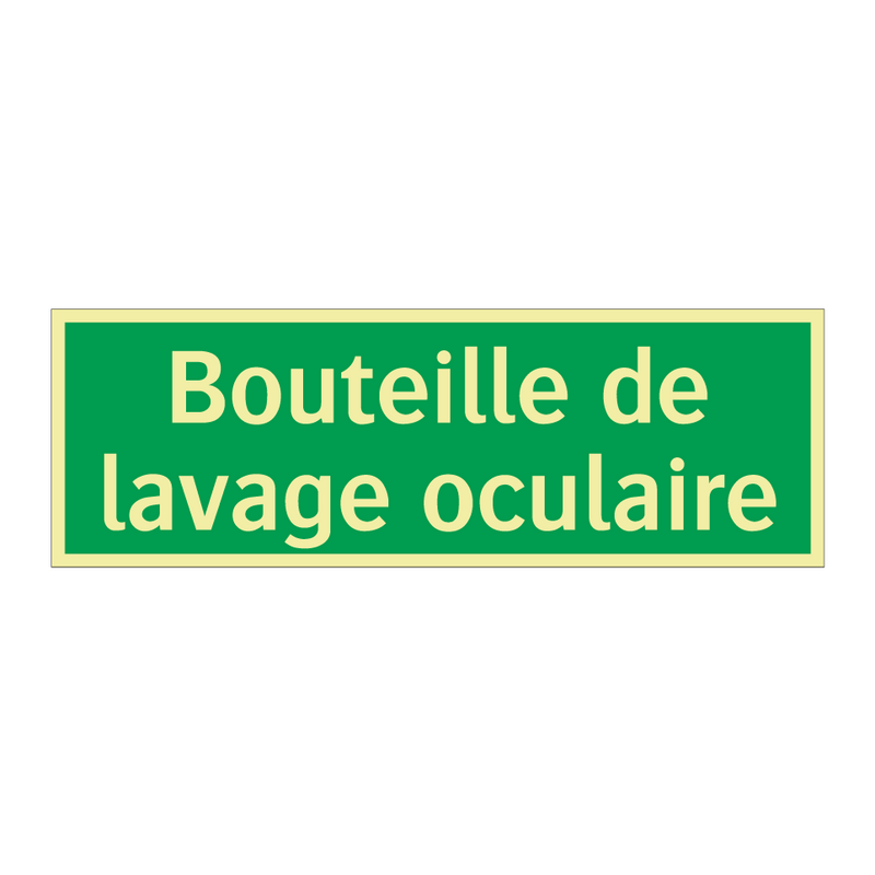 Bouteille de lavage oculaire