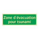 Zone d'évacuation pour tsunami