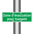 Zone d'évacuation pour tsunami