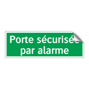 Porte sécurisée par alarme