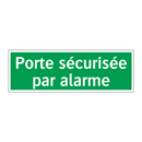 Porte sécurisée par alarme