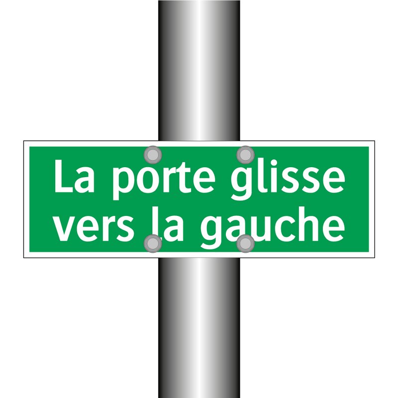 La porte glisse vers la gauche