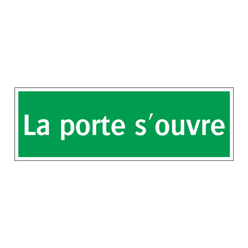 La porte s'ouvre