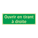 Ouvrir en tirant à droite