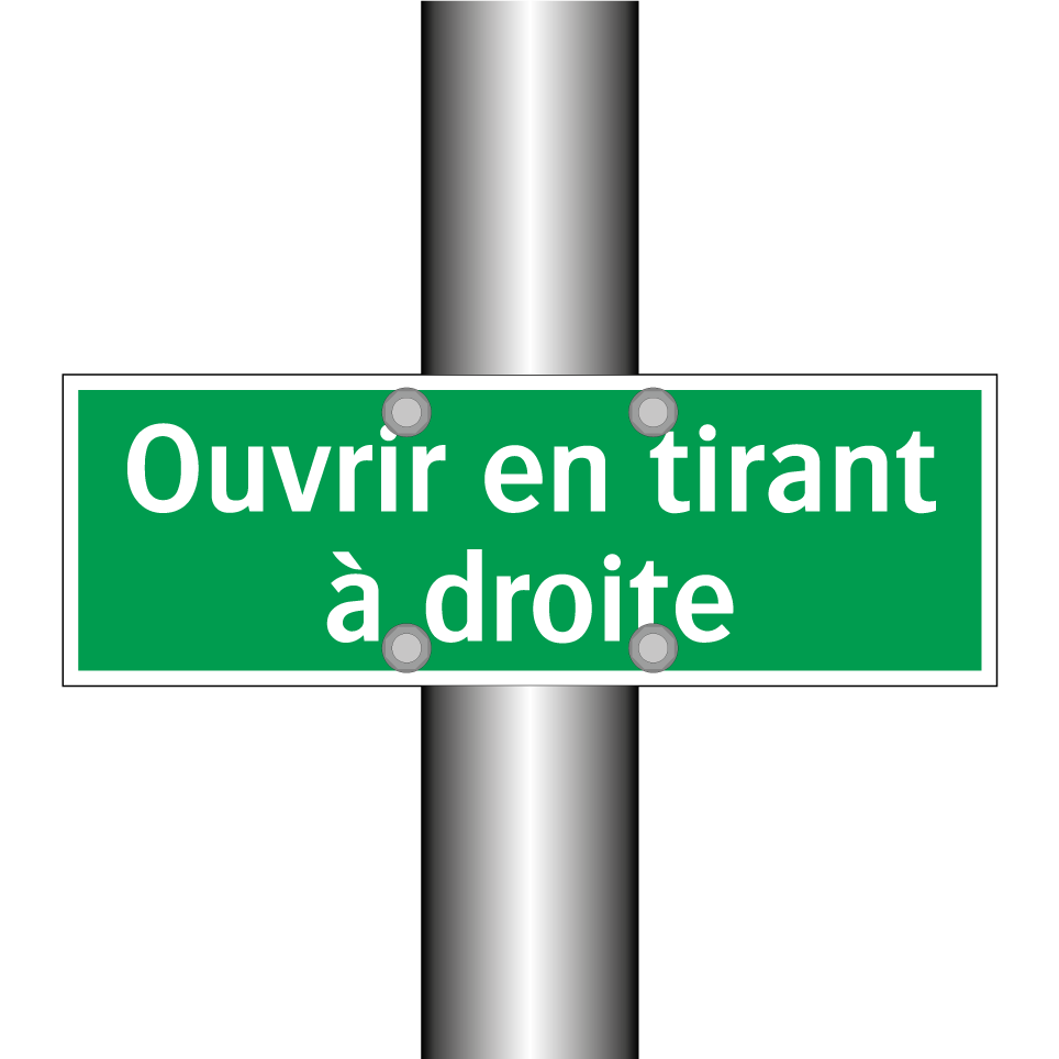 Ouvrir en tirant à droite