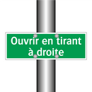 Ouvrir en tirant à droite
