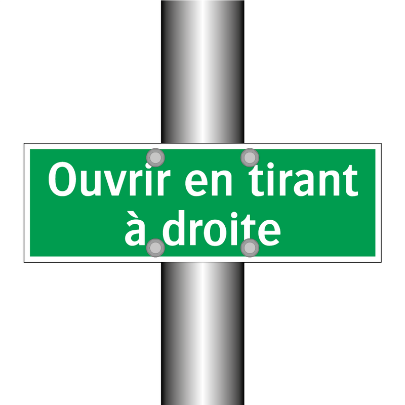 Ouvrir en tirant à droite