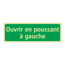 Ouvrir en poussant à gauche