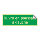 Ouvrir en poussant à gauche