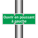Ouvrir en poussant à gauche