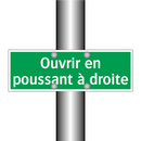 Ouvrir en poussant à droite