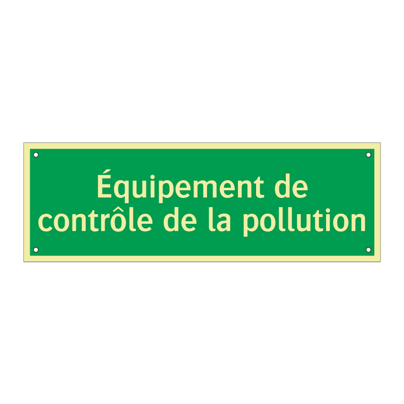 Équipement de contrôle de la pollution