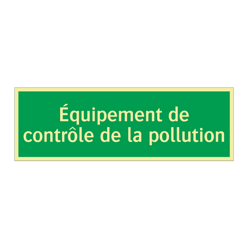 Équipement de contrôle de la pollution
