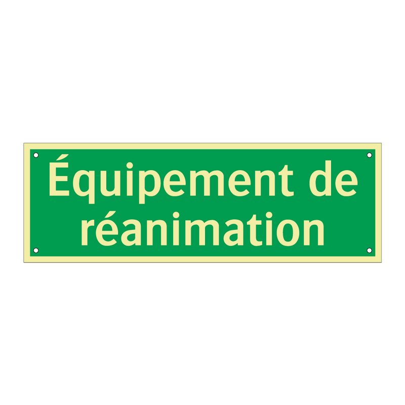 Équipement de réanimation