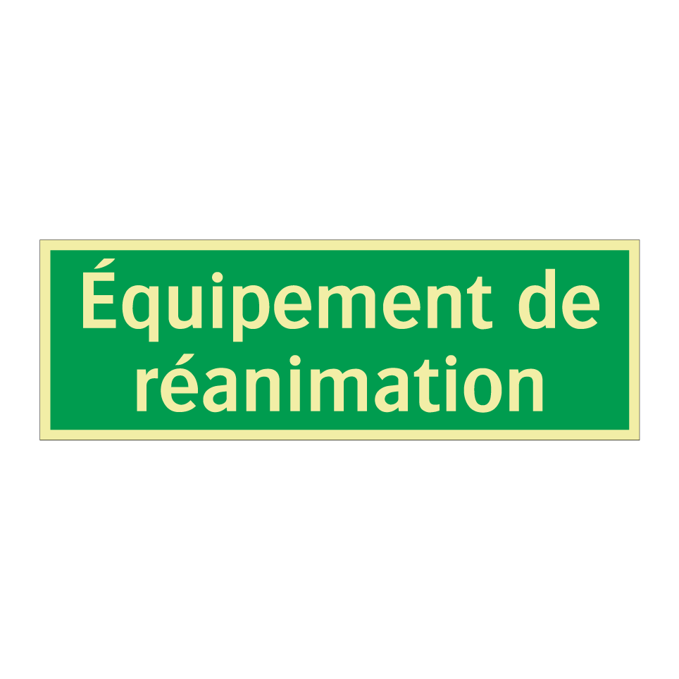 Équipement de réanimation