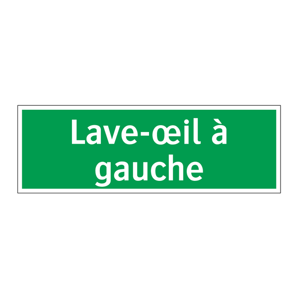 Lave-œil à gauche