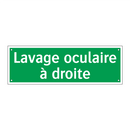Lavage oculaire à droite