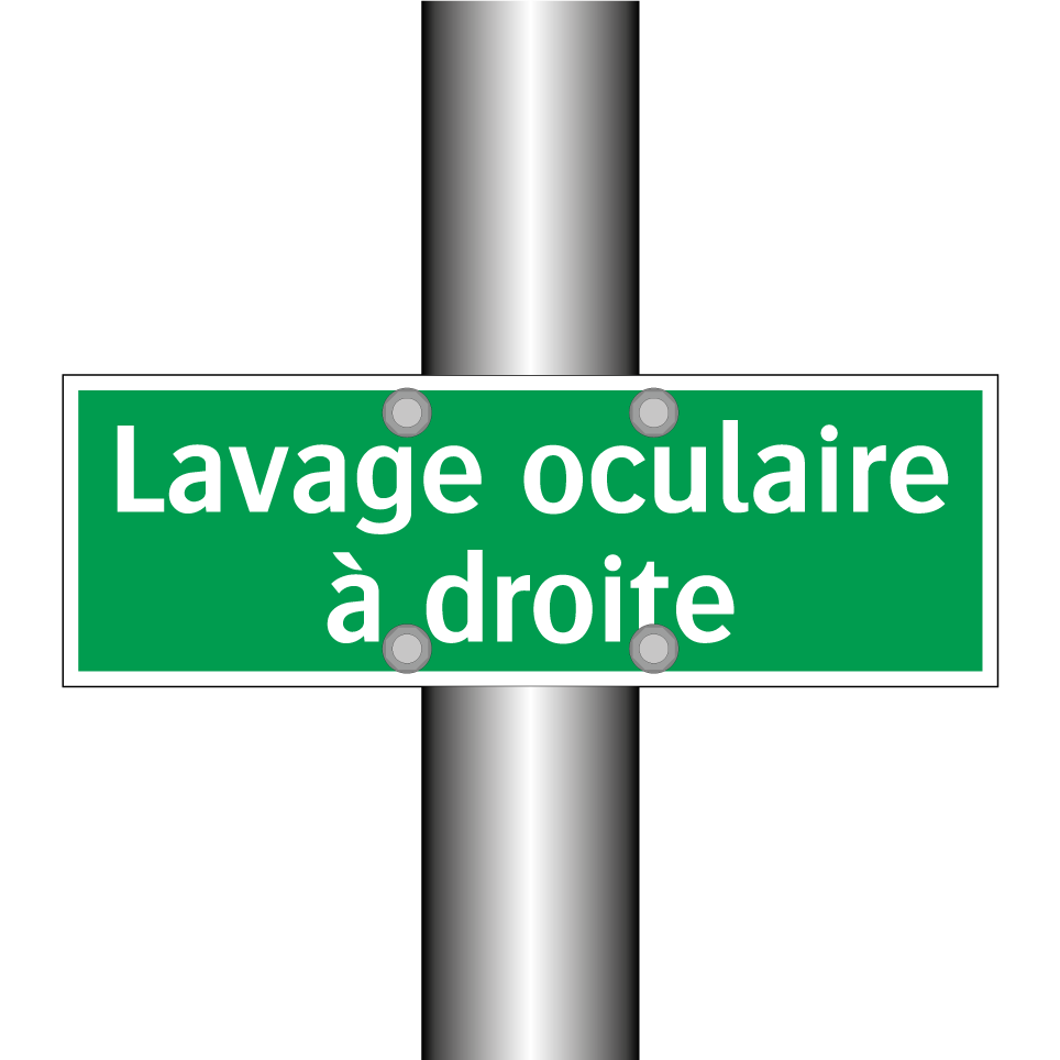 Lavage oculaire à droite