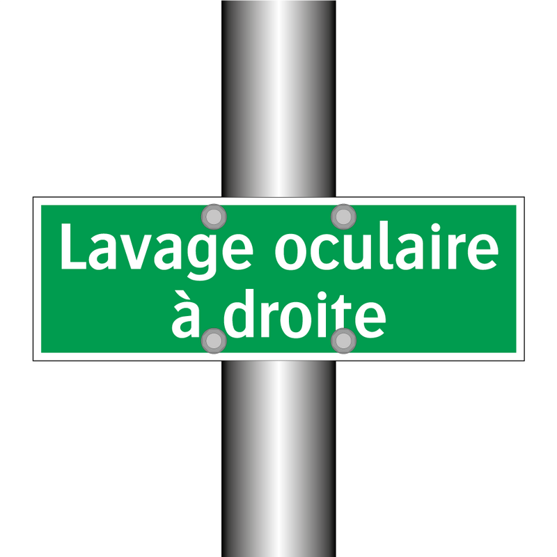 Lavage oculaire à droite