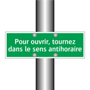 Pour ouvrir, tournez dans le sens antihoraire