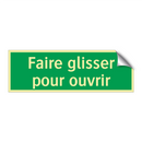 Faire glisser pour ouvrir