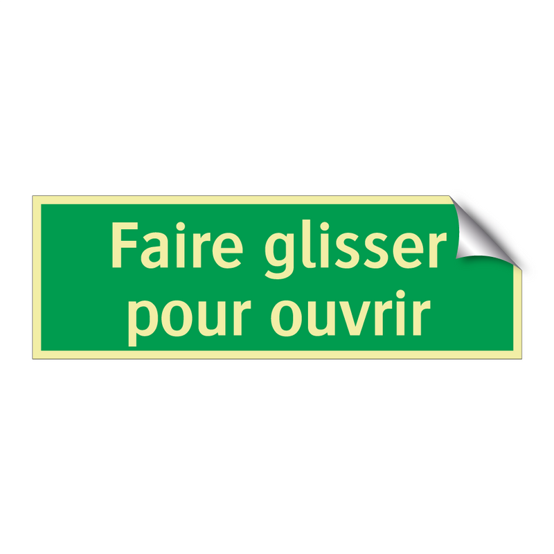 Faire glisser pour ouvrir